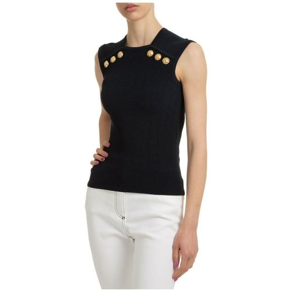 Authentic Balmain Button Detail Top - Picture 5 of 6